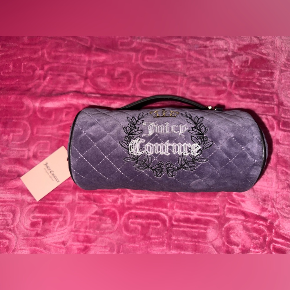 NWT Juicy Couture Dusty Violet/Choc. Royal Moment Barrel Bag (CROSSPOSTED)